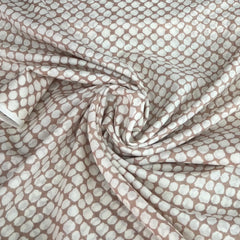 Beige Abstract Mul Cotton Printed