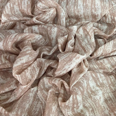 Beige Marble Mul Cotton Printed