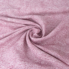 Nude Pink Geometric Pure Linen Printed
