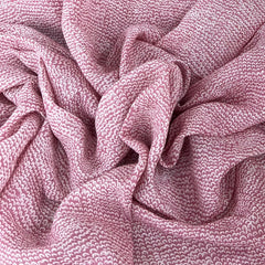 Nude Pink Geometric Pure Linen Printed