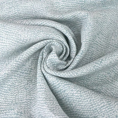 Mint Green Geometric Pure Linen Printed