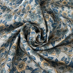 Light Grey Multicolour Kalamkari Jal Pure Tussar Printed