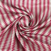 Pink Wave Pure Tussar Printed