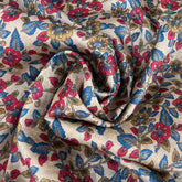 Beige Multicolour Kalamkari Pure Tussar Printed