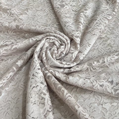 Beige Indonesian Lace Fabric