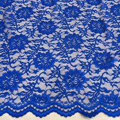 Royal Blue Indonesian Lace Fabric