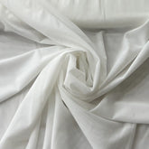White Lycra Net Stretch Plain