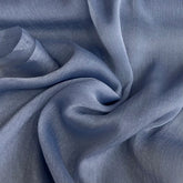 Pastel Blue Wrinkle Organza Plain