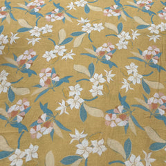 Yellow Floral Lawn Cotton Printed