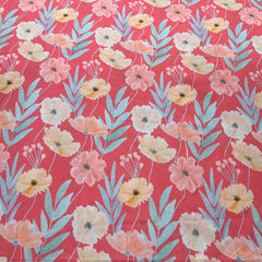 Pink Floral Lawn Cotton Printed