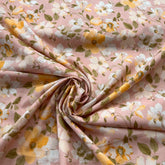 Baby Pink Rosie Floral Lawn Cotton Printed