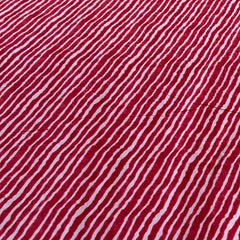 Red Leheriya Cotton Printed