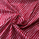 Red Leheriya Cotton Printed