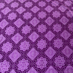 Purple Bandhani Cotton Printed