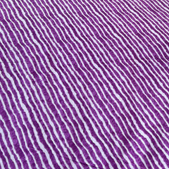 Purple Leheriya Cotton Printed