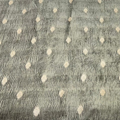 Light Sage Green Zari Butti Tissue Silk Crush