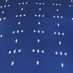 Blue Geometric Modal Satin Print
