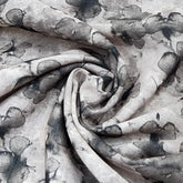 Light Beige Floral Linen Printed