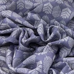 Light Purple Geometric Linen Printed