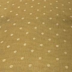 Dijon Yellow Floral Motifs Linen Printed