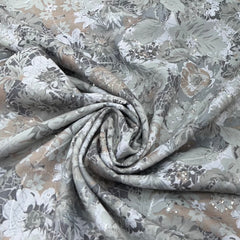 Grey Ballard Design Printed Linen Embroidery