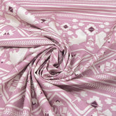 Onion Pink Warli Cotton Print