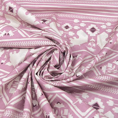 Onion Pink Warli Cotton Print