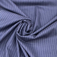 Bluish Grey Stripes Lawn Cotton Print