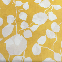 Pale Yellow Jal Flower Cotton Print