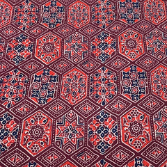 Maroon Ajrak Cotton Print