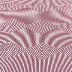 Onion Pink Geometric Linen Print