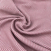 Onion Pink Geometric Linen Print