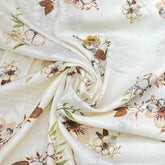 Off White Multicolour Floral Mul Mul Print