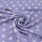 Light Lavender Diamond Pure Linen Print
