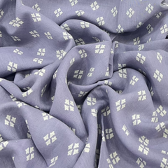 Light Lavender Diamond Pure Linen Print