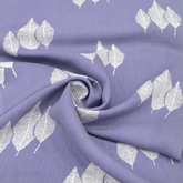 Light Lavender Leave Pure Linen Print