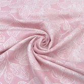 Light Pink Floral Jal Pure Linen Print