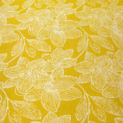Haldi Yellow Floral Jal Pure Linen Print