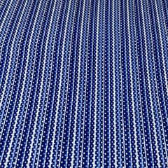 Blue Indigo Stripes Cotton Print