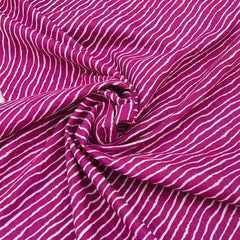 Rani Pink Leheriya Cotton Print