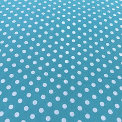 Blue Polka dot Rayon Cotton Print