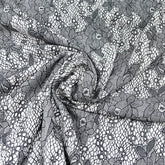 White With Black Floral Rayon Cotton Print