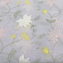 Black Tropical Japanese Mul Cotton Print