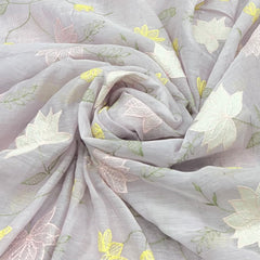 Black Tropical Japanese Mul Cotton Print