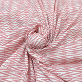Pink Zig Zag Cotton Print