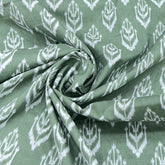 Pastel Green Floral Cotton Print