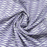 Lavender Zig Zag Cotton Print