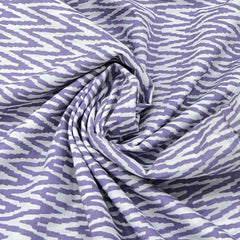 Lavender Zig Zag Cotton Print