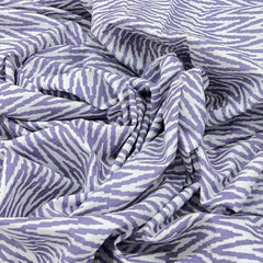 Lavender Zig Zag Cotton Print
