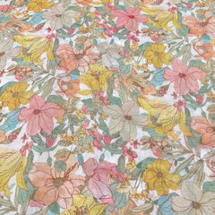 Off White Multicolour Carline Rose Mul Cotton Print